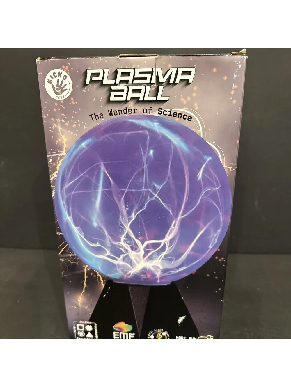 Kicko 7” Plasma Ball Lamp - Touch and Sound Sensitive Globe Lightning Ball